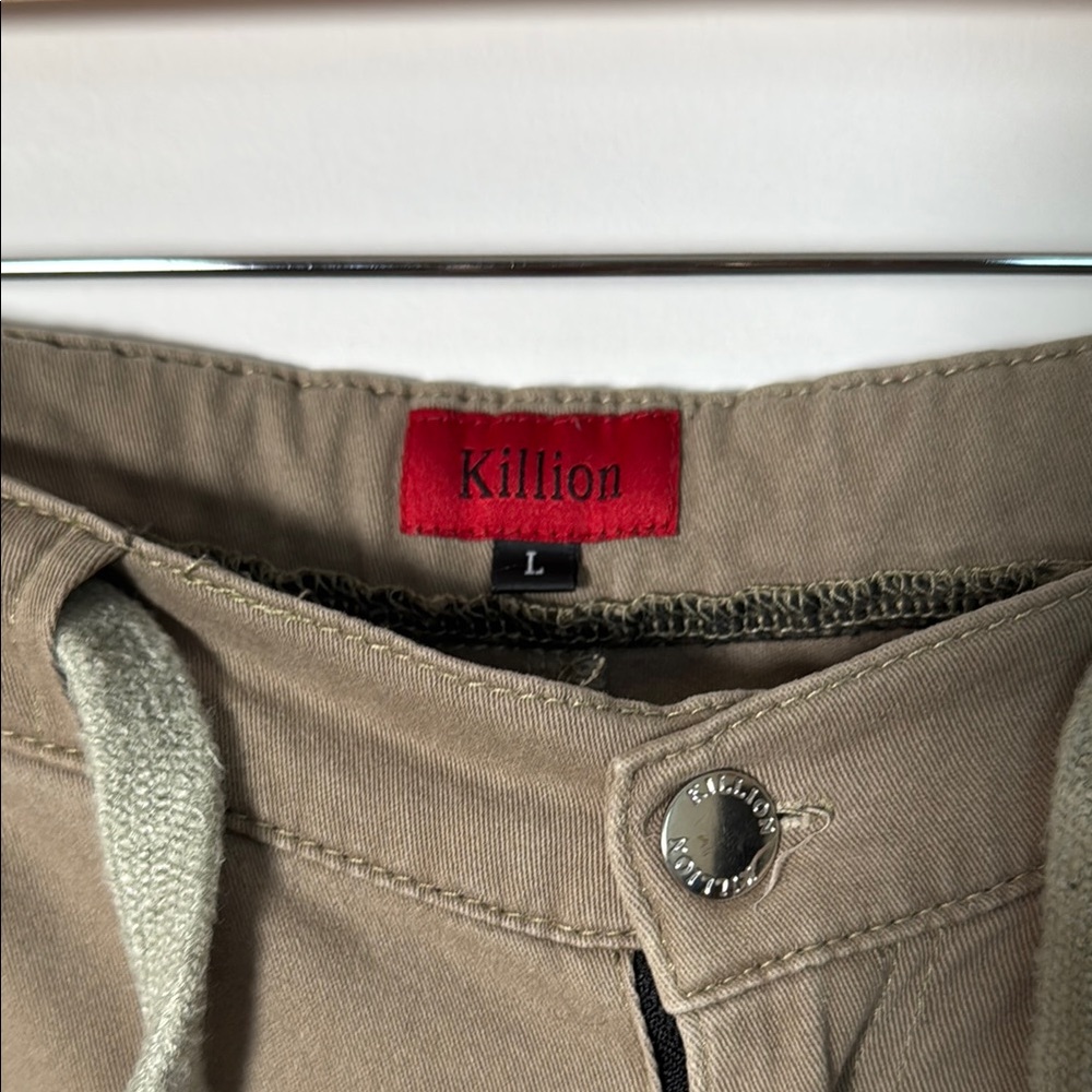 Killion Men's Tan Cargo Pants with draw string